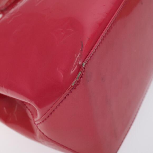 LOUIS VUITTON Monogram Vernis Wilshire PM Hand Bag Rose Pop M93643 - Picture 14 of 16